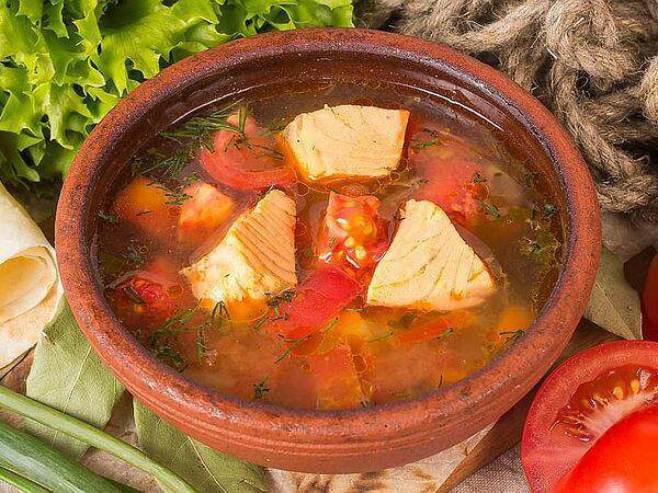 Мушмула - Уха из семги