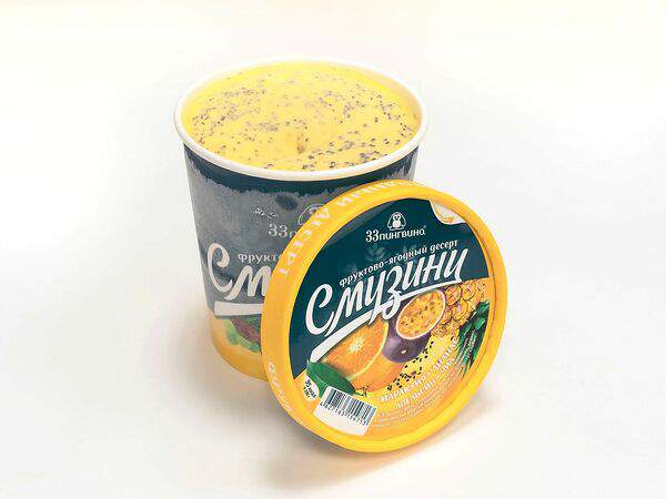 33 Пингвина - Смузини Маракуйя, ананас, апельсин и чиа