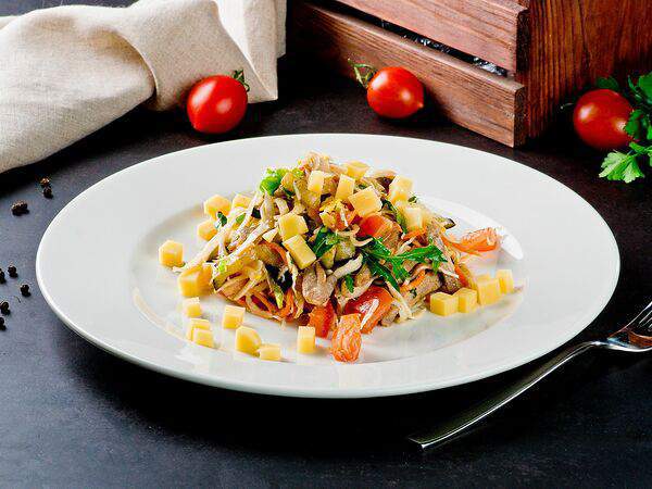 Грильяж - Салат Тёплый с мясом свинки