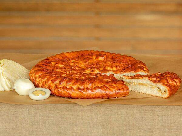 Плюшки Ватрушки - Пирог с капустой и яйцом