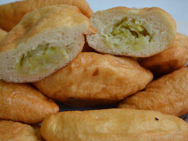 Дружок пирожок - Пирог с капустой жареный