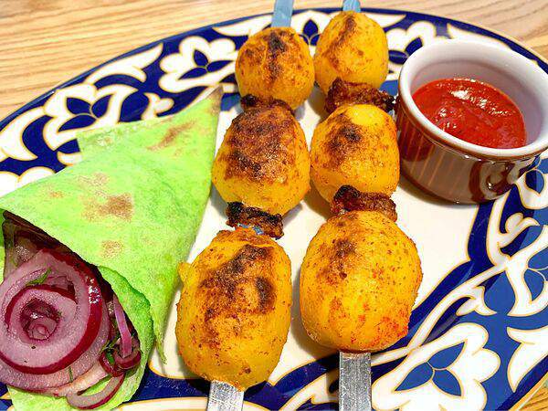 Чайхона - Картофель на мангале