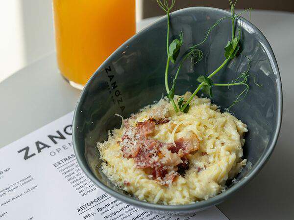 Zanoza Open Bar - Паста орзо с беконом