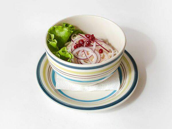 Брынза - Салат из квашеной капусты с клюквой