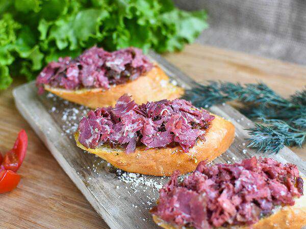 Лопатерия - Брускетта Карпаччо