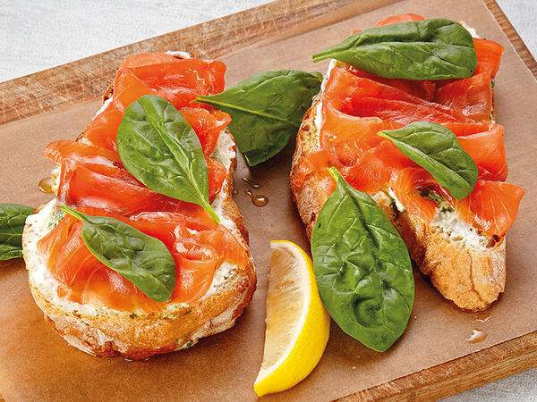 Эй, Джованни! - Брускетта с малосолёной сёмгой