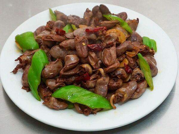 Лунзян - 136 Куриное сердце с овощами