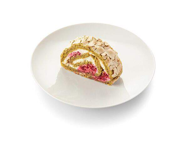 Шоколадница - Фисташковый рулет с малиной