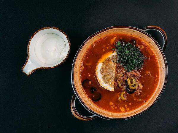 Прага - Солянка с языком