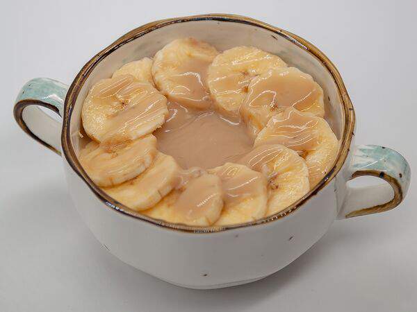 Тепло - Каша рисовая с бананом и кокосовой сгущенкой