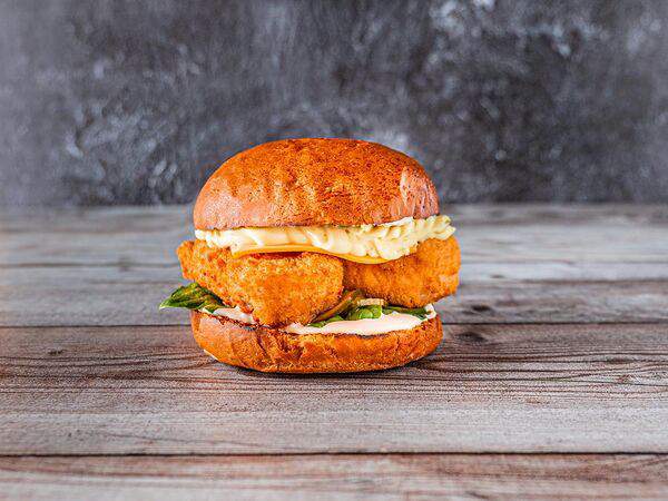 Fishka - Бургер Фиш со стейком из лосося