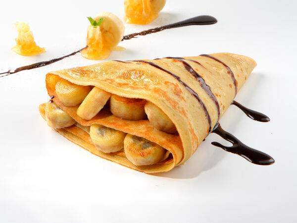 Блинная Сковородка - Блин с бананами и шоколадом