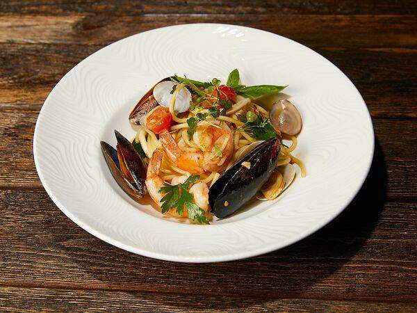 Ресторан фазенда - Спагетти с морепродуктами