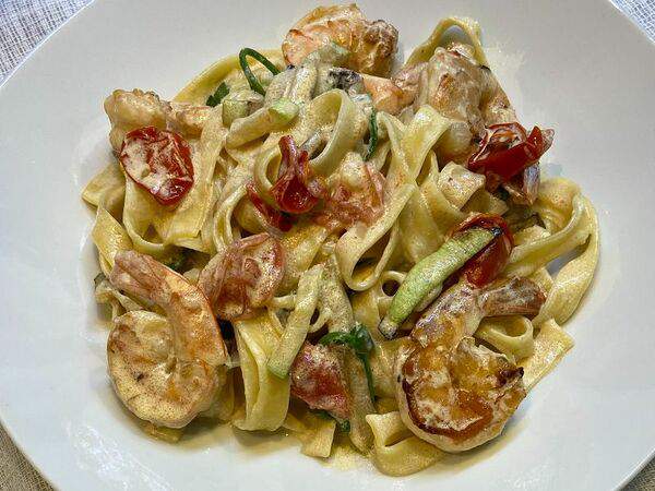 Трактир Мистер Бочкин - Феттуччине с креветками