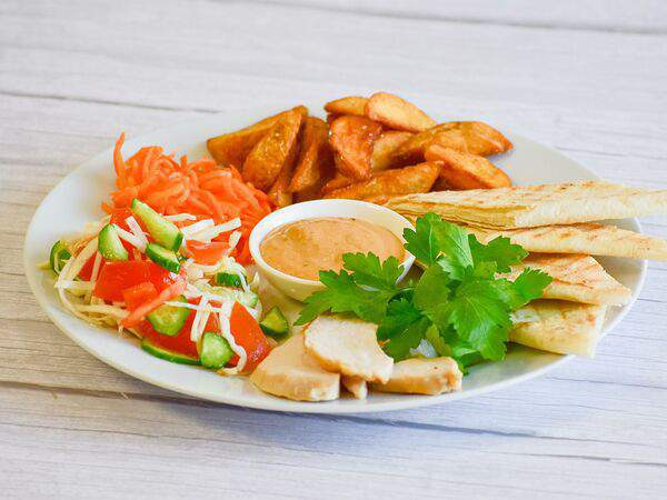 Лайвер - Шаурма открытая с курицей