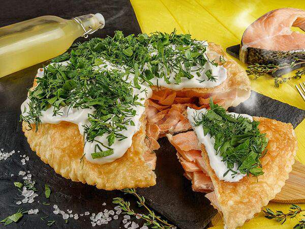 Чебурекми - Пирог с красной рыбой