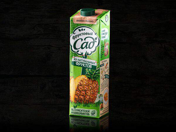 Kinza House - Сок Фруктовый сад Ананас-яблоко