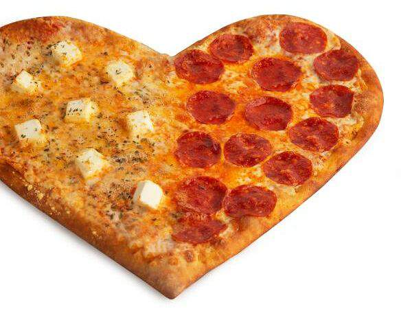 Папа Джонс - Пицца Сердце Четыре Сыра-Пепперони