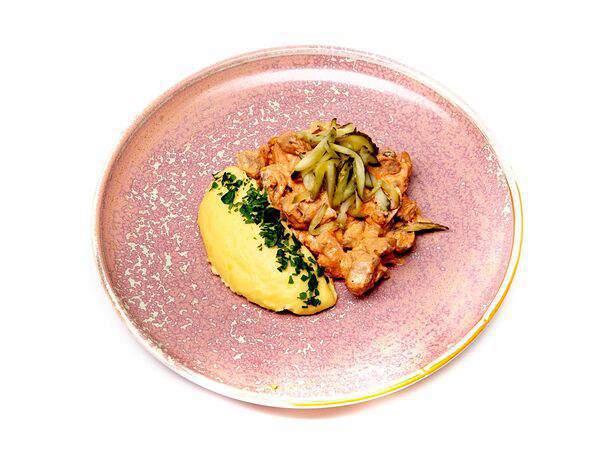 Сан сити - Бефстроганов с грибами