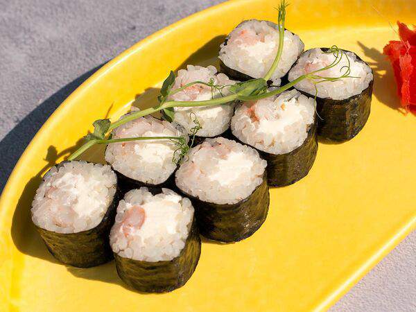 Мох - Ролл креветка, сыр сливочный № 31