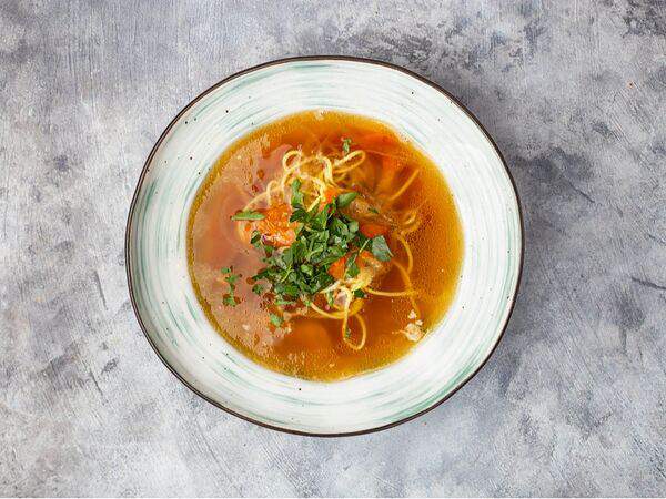 Пшеничный кот - Куриный суп с лапшой