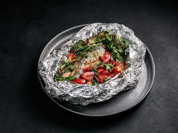 Цукини - Сибас в фольге по-домашнему