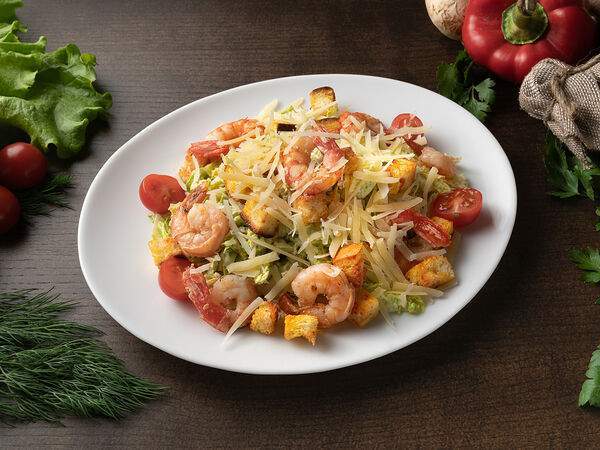 Хинкалыч - Цезарь с креветками