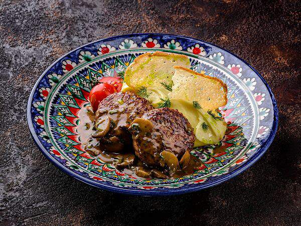 Центр плова - Котлетки из индейки с гарниром