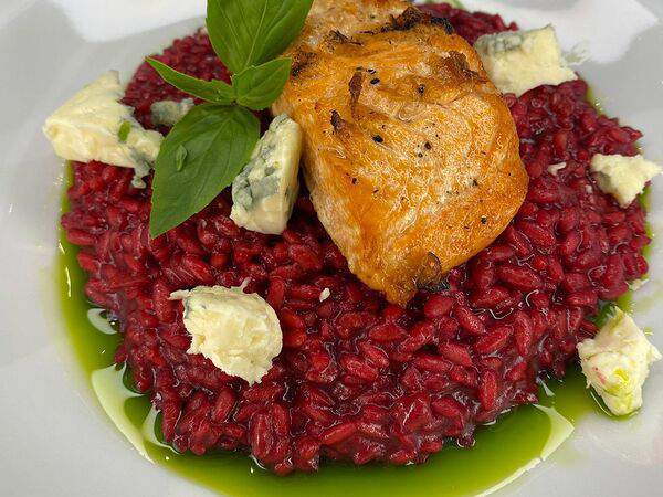 На крючке - Ризотто с семгой