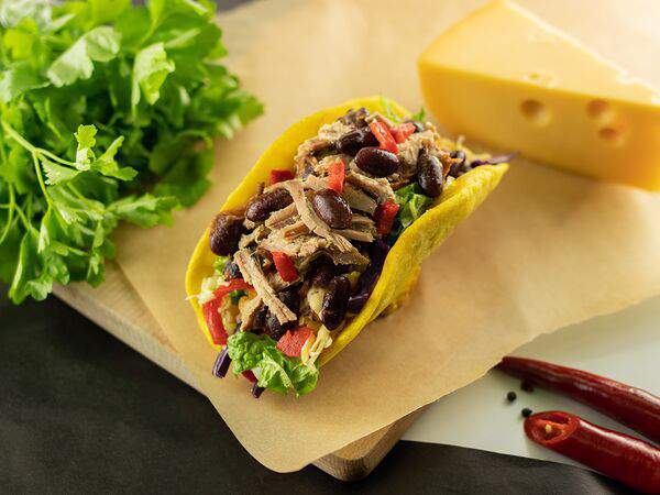 Горячий мексиканец - Тако с рваной говядиной