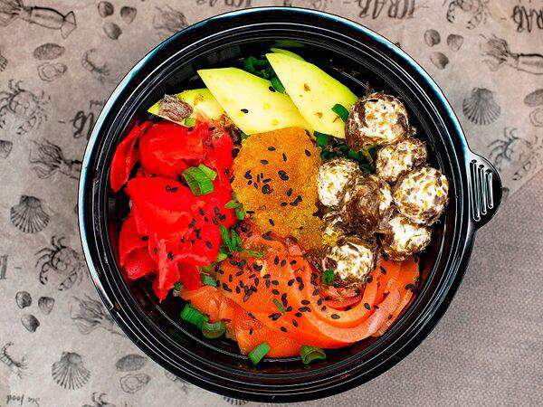 Icrab - Поке со слабосоленой форелью