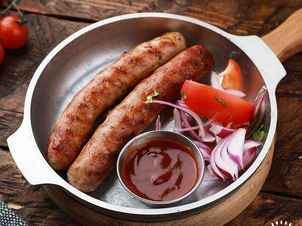 Большие Тарелки - Колбаски-гриль