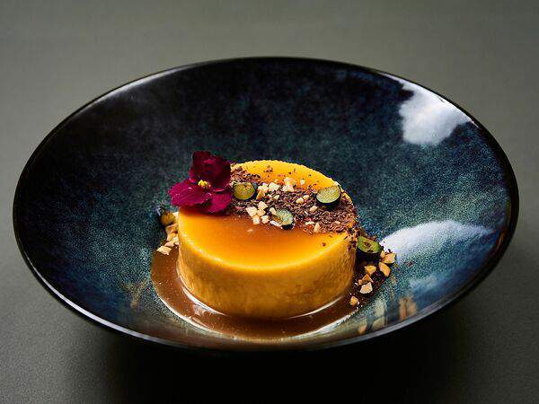 Terrace - Тыквенный чизкейк с карамельным соусом