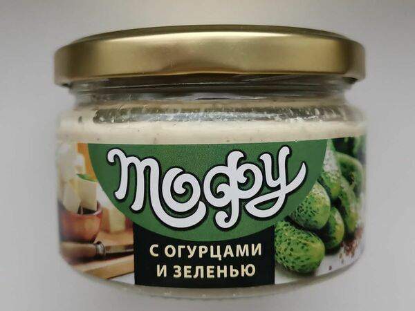 Волгаорганика - Тофу с огурцами и зеленью