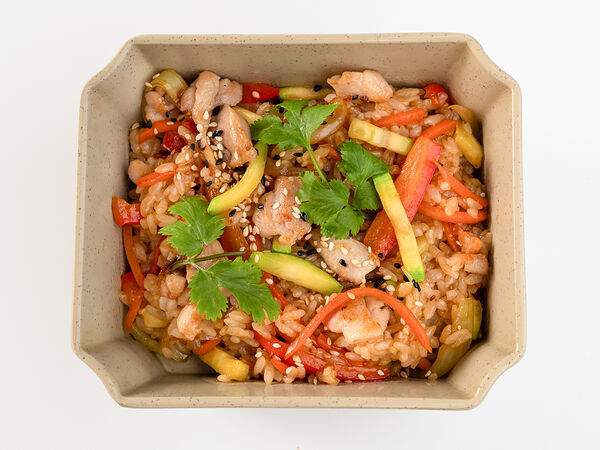 My Way, лапшичная - Жареный рис курицей