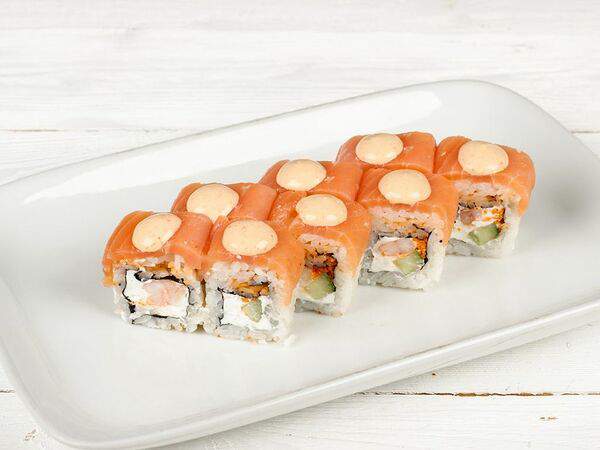 Медина Food на Татарстан - Big ролл с креветкой и лососем