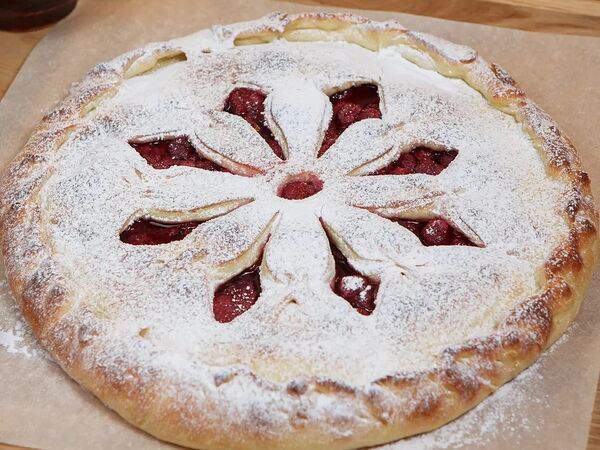 Осетинские пироги - Сладкий пирог с вишней