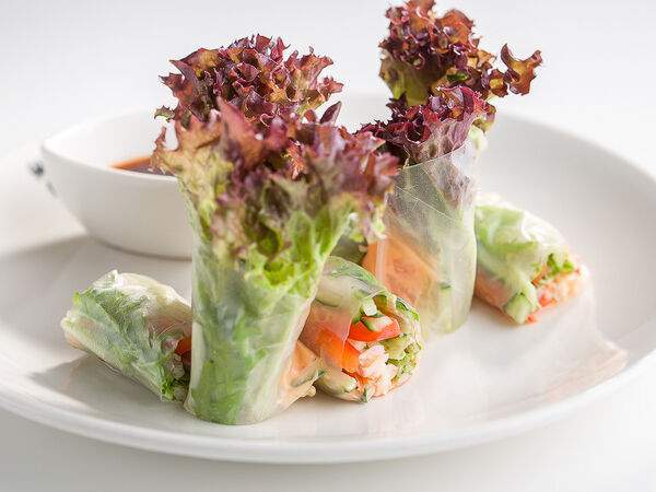 Китайский ресторан Дружба - Утка с овощами в рисовой бумаге