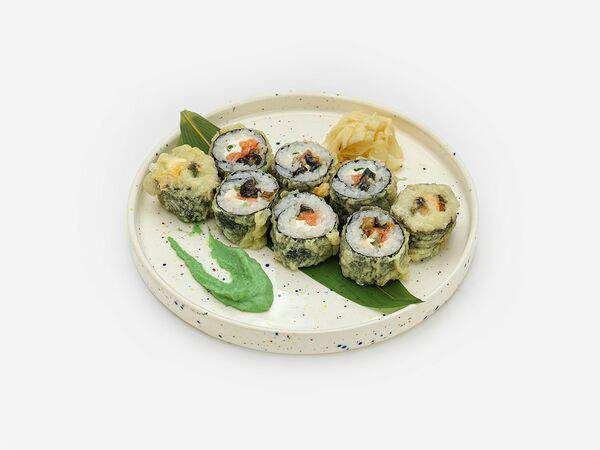 1095 FOOD - Горячий ролл с лососем и угрем