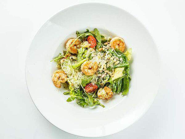 Перчини - Грин-салат с креветками