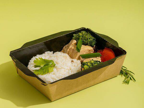 Greenbox - Тофу с рисом и печёными овощами