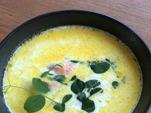 Кофейня Зеленая Улица - Уха Норвежская с сёмгой и зеленью