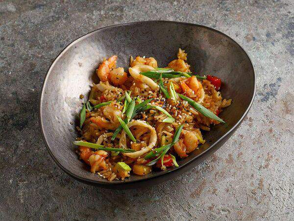 Маймун - Жареный рис с морепродуктами