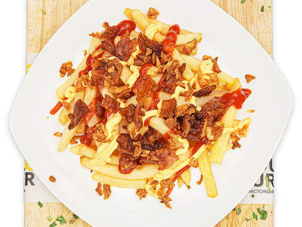 Double Burger - Фри с беконом