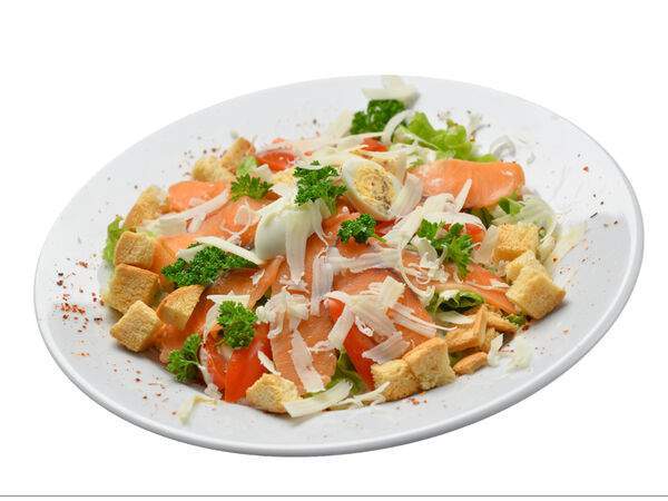 Премьера - Салат Цезарь с семгой