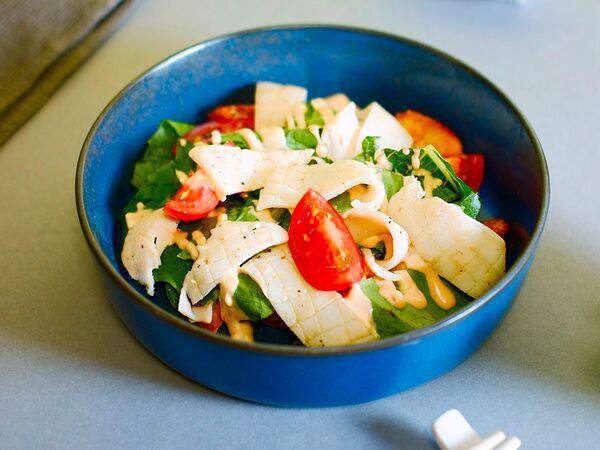 Авокадо - Салат с кальмарами