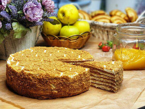 БулочкаКофе - Торт Медовый порция