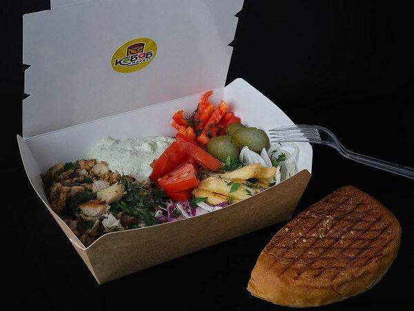 Кебаб Маркет - Шаурма на тарелке Микс Maxi