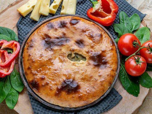 ОкПирог - Пирог с курицей, шпинатом и сыром