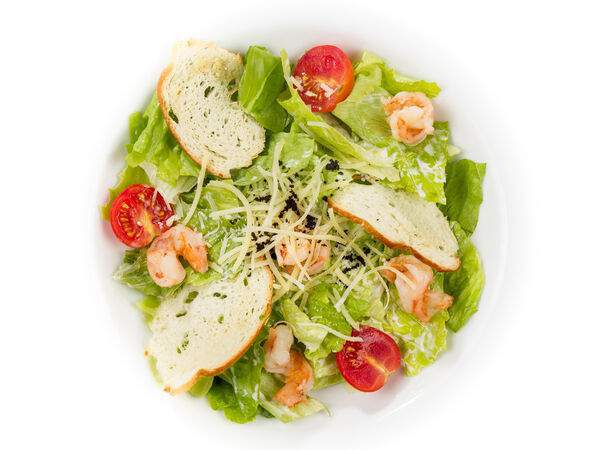 Перчини - Цезарь с тигровыми креветками